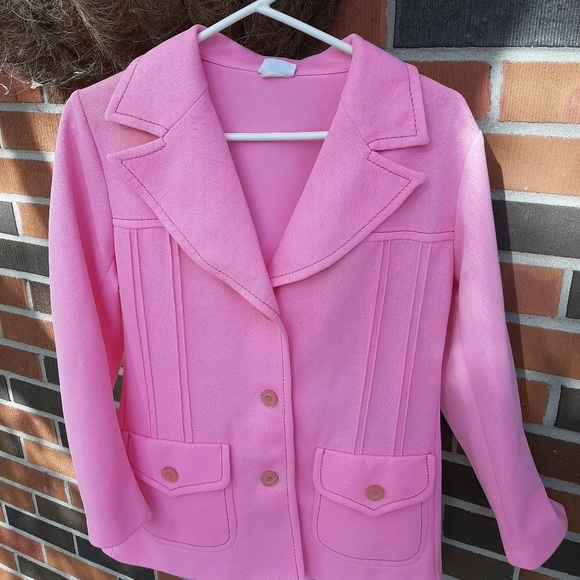 Vintage Jackets & Blazers - Bubblegum pink  vintage blazer